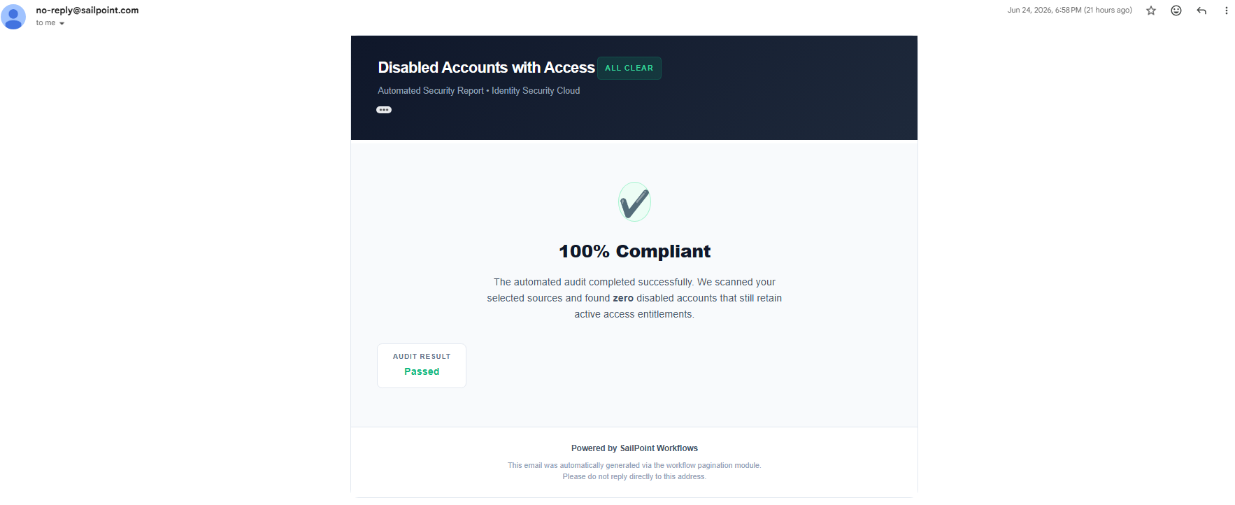 Email Example Output Without Accounts