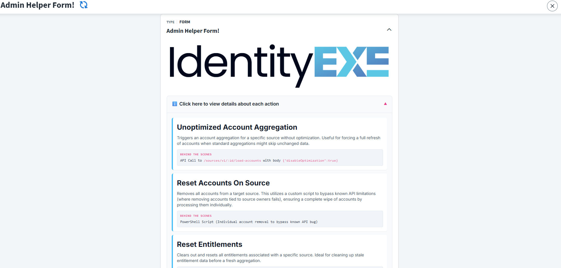 Admin Helper Form Expanded 1
