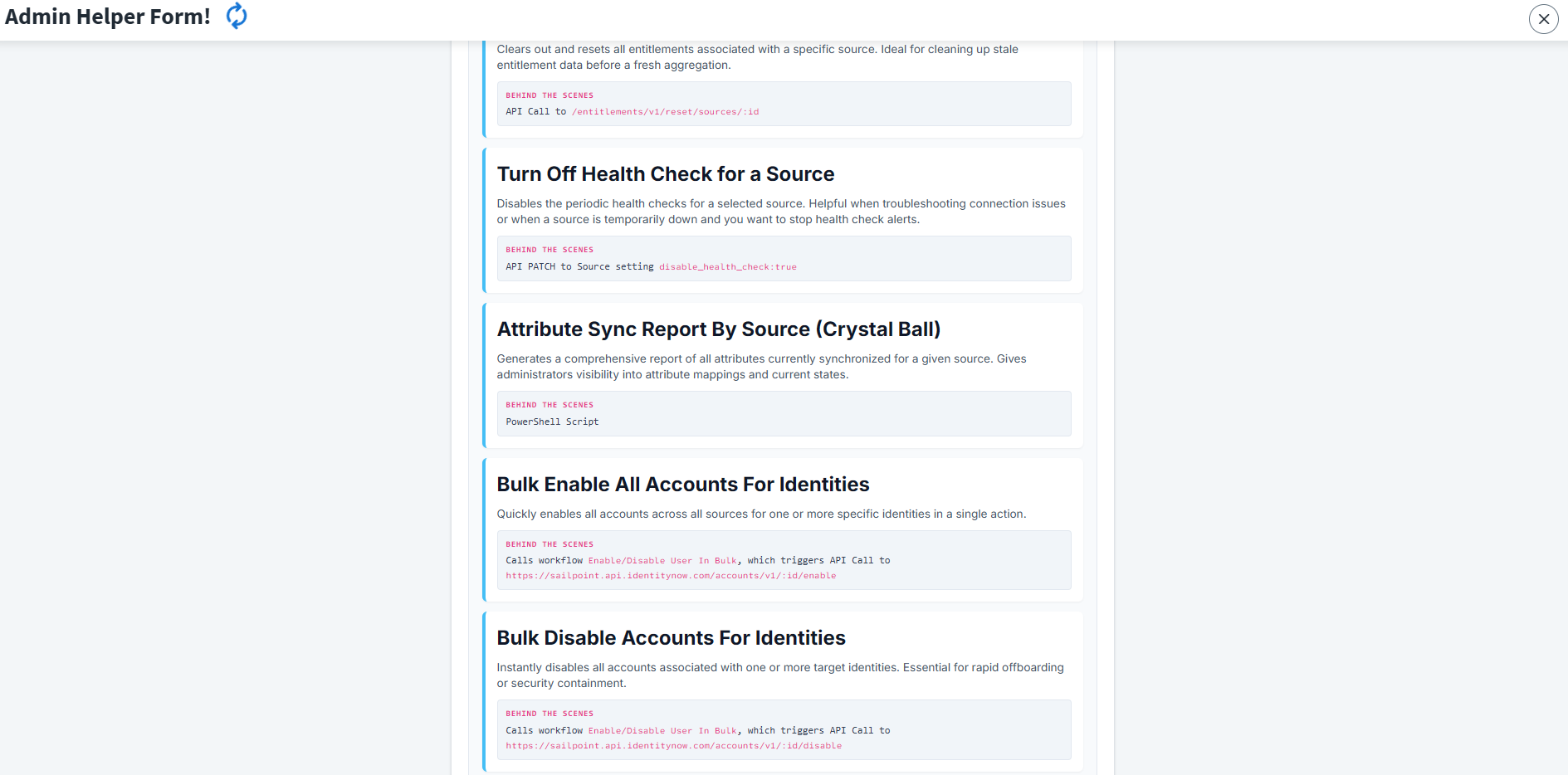 Admin Helper Form Expanded 2