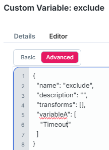 Filter Exclude