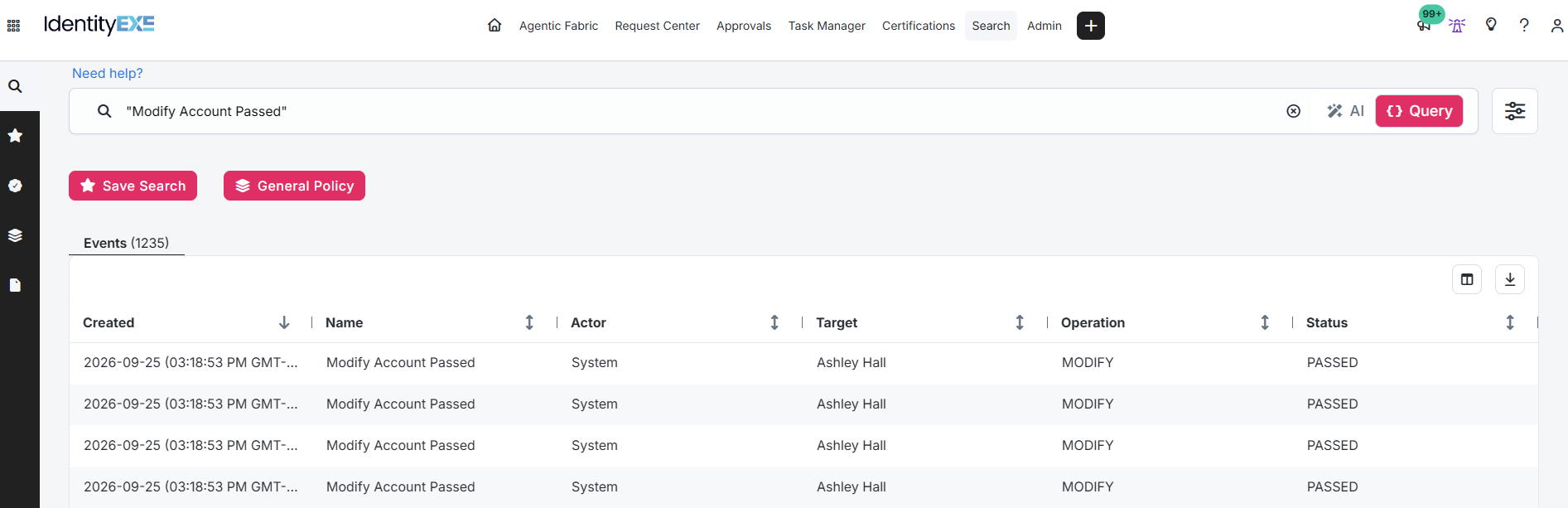 Search UI Events per Attribute